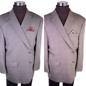 Lot Of 2* Jos A Bank Blazers Sport Coats Casual 2-Button Jackets Sz 48R/S Wool